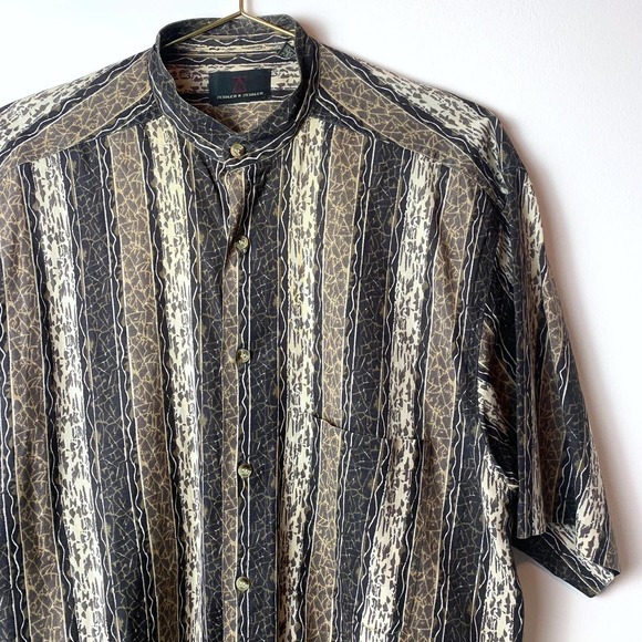 Retro 80s/90s Zeidler & Zeidler Geometric Button Up Shirt - Medium - Picture 5 of 7